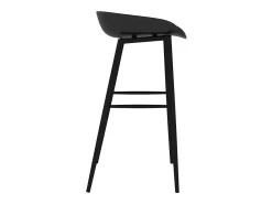 Taburetes de cocina 4 unidades negro