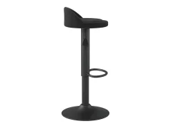 Taburetes de cocina 2 unidades terciopelo negro