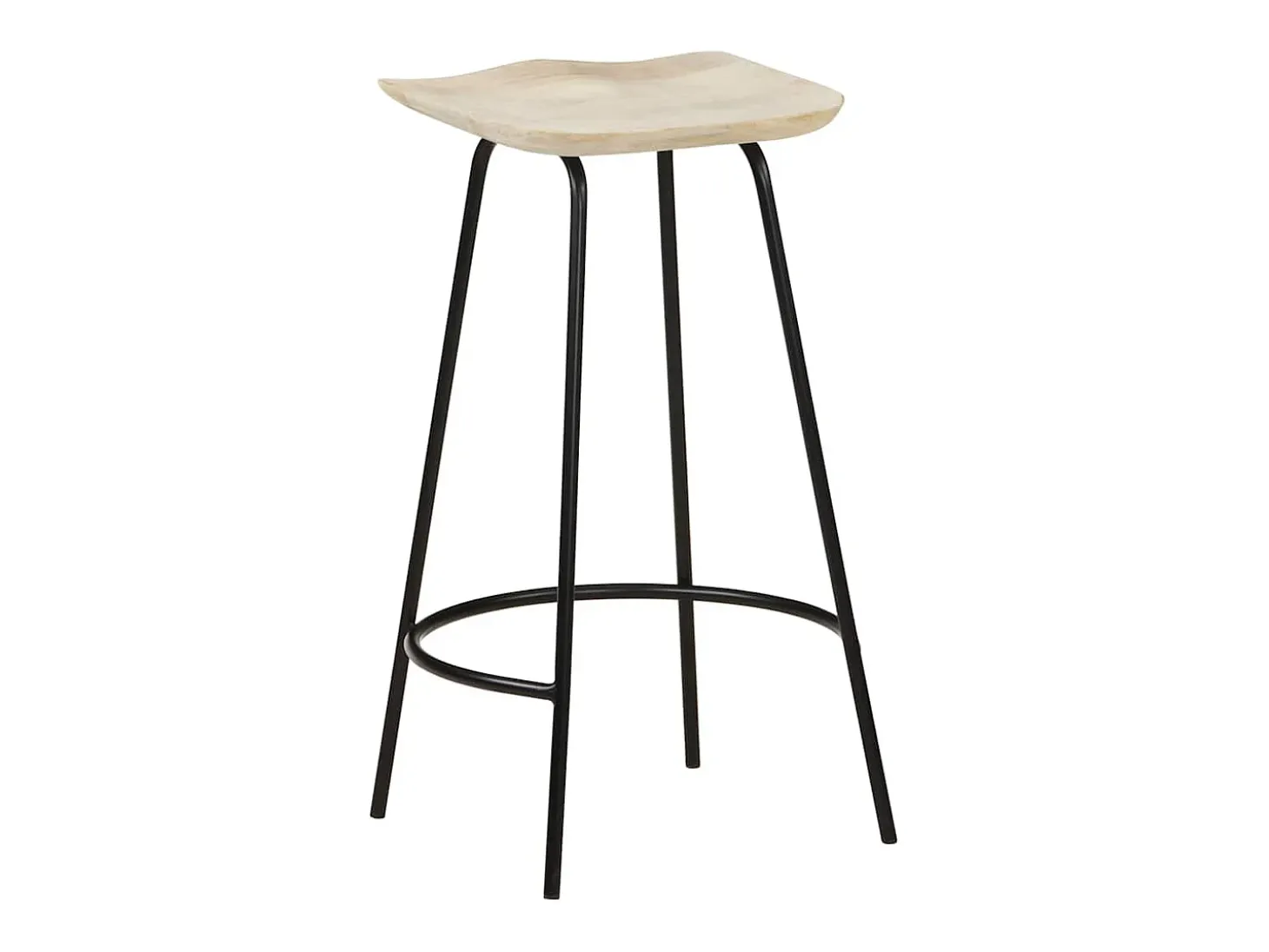 Taburetes de cocina 2 unidades madera maciza de mango