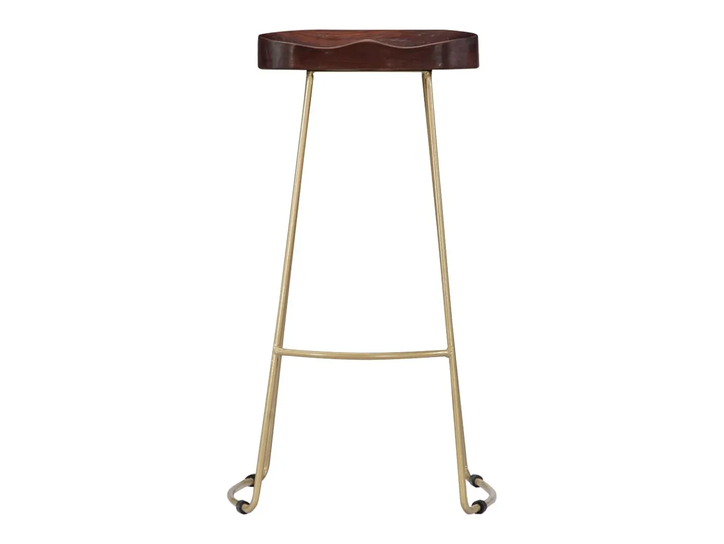 Taburetes de cocina gavin 2 unidades madera maciza de mango