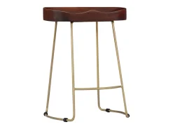 Taburetes de cocina gavin 2 unidades madera maciza de mango