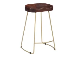 Taburetes de cocina gavin 2 unidades madera maciza de mango