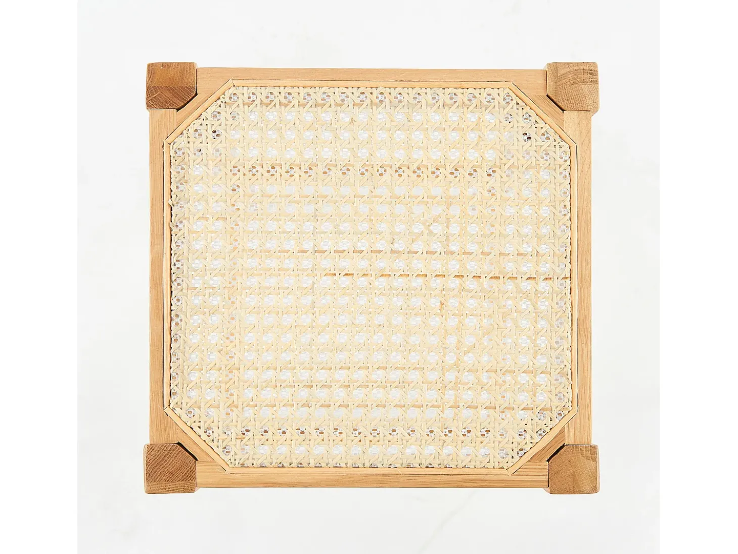 Taburetes para isla de cocina de caña y madera 65 cm - Kappa