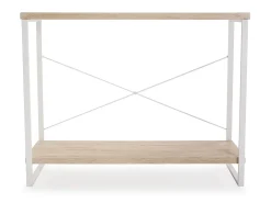 Taline Mueble Recibidor Estrecho para la Entrada o el Pasillo, Mesa Consola, Blanco, 80x30x100cm