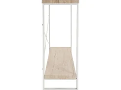 Taline Mueble Recibidor Estrecho para la Entrada o el Pasillo, Mesa Consola, Blanco, 80x30x100cm