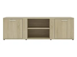 Teodoro Giuseppe Mueble de TV madera contrachapada color roble 120x34x37 cm