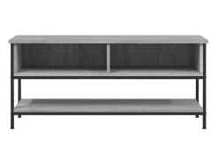 Thilda Mueble de TV madera contrachapada gris Sonoma 100x35x45 cm