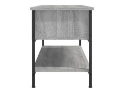 Thilda Mueble de TV madera contrachapada gris Sonoma 100x35x45 cm