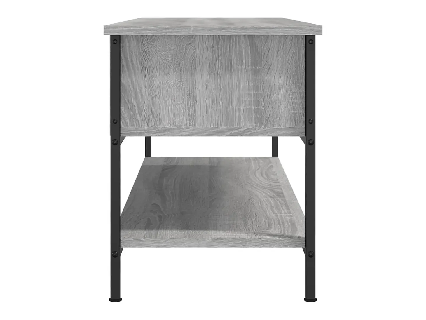 Thilda Mueble de TV madera contrachapada gris Sonoma 100x35x45 cm