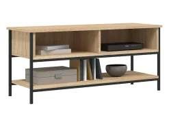 Thilda Mueble de TV roble Sonoma 100x35x45 cm madera de ingeniería