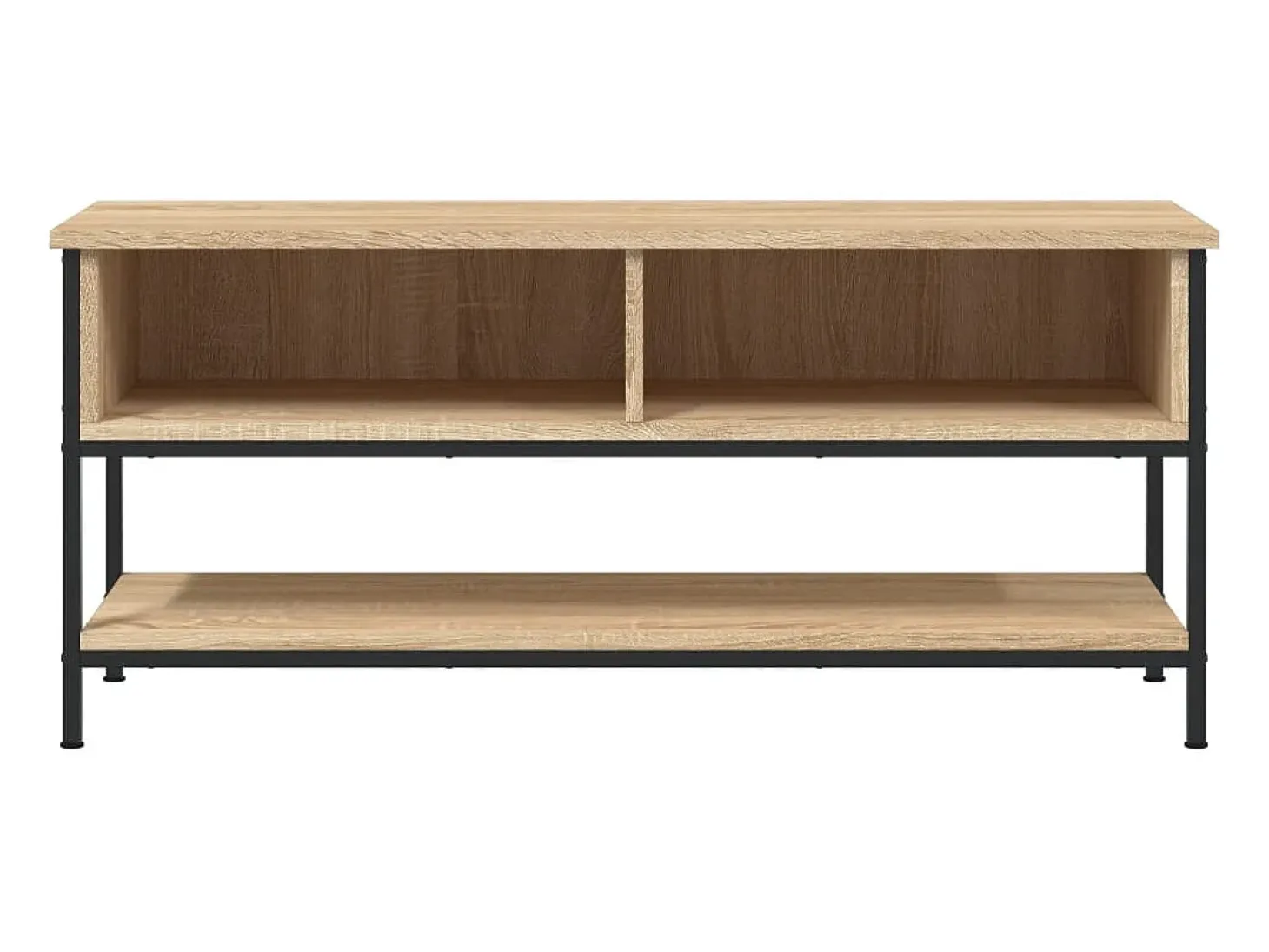 Thilda Mueble de TV roble Sonoma 100x35x45 cm madera de ingeniería