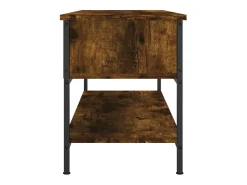 Thilda Mueble para TV madera contrachapada roble ahumado 100x35x45 cm