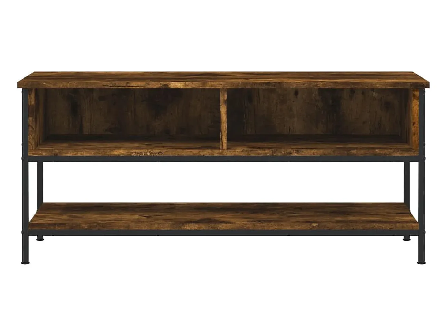 Thilda Mueble para TV madera contrachapada roble ahumado 100x35x45 cm