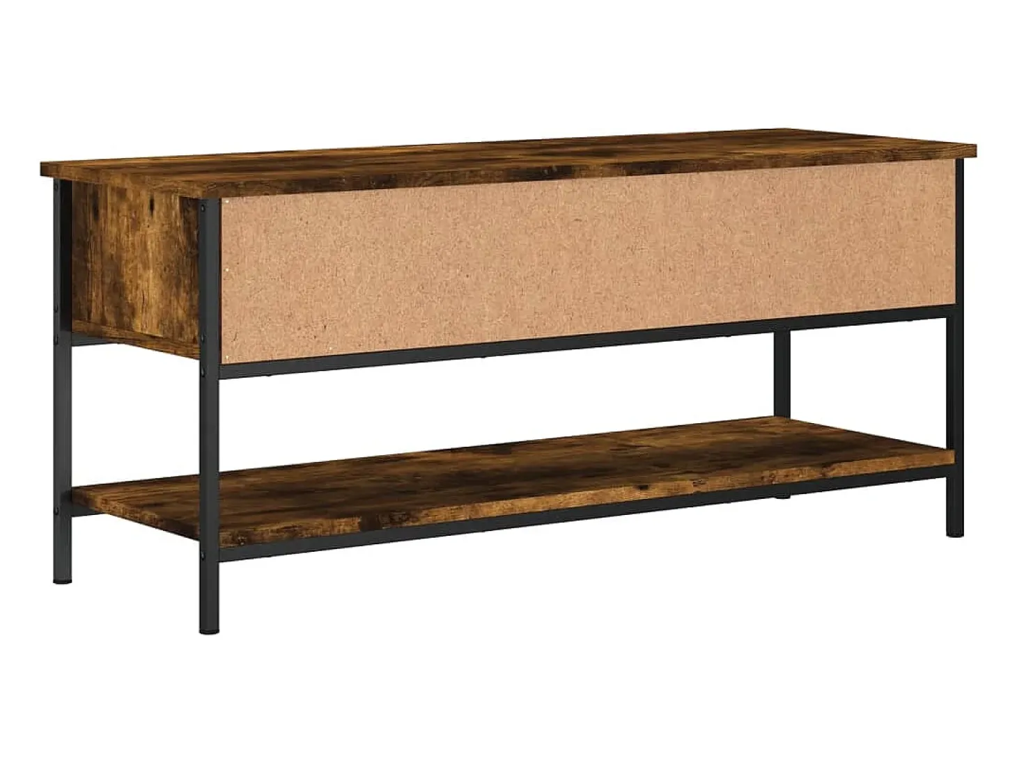 Thilda Mueble para TV madera contrachapada roble ahumado 100x35x45 cm