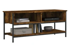 Thilda Mueble para TV madera contrachapada roble ahumado 100x35x45 cm