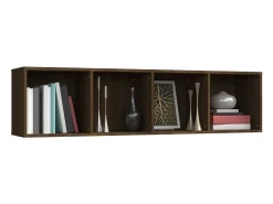 Thorben Estantería/mueble de TV madera roble marrón 143x30x36 cm