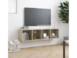 Thorben Estantería/mueble de TV roble Sonoma 143x30x36 cm