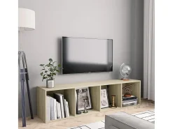 Thorben Estantería/mueble de TV roble Sonoma 143x30x36 cm