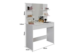 Tocador Basix 1 cajón blanco.