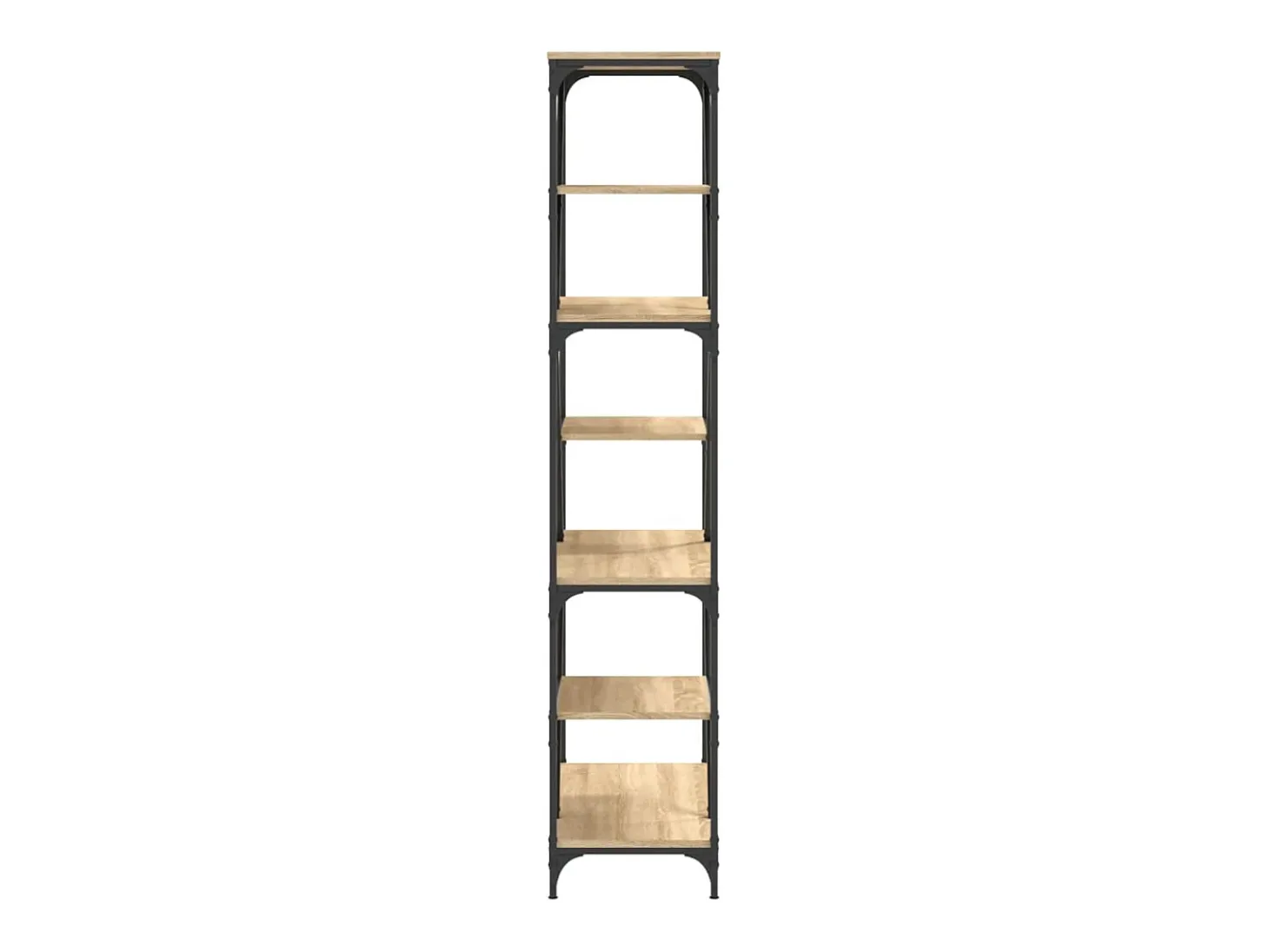 Torgir Estantería madera de ingeniería acero roble Sonoma 91x36x176 cm