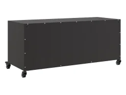Tours Mueble para TV acero negro 100,5x39x43,5 cm