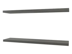 TUHOME Repisa Flotante Greer en Melamina x2, Gris.