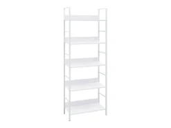 Uggeløse Estantería 5 niveles madera ingeniería blanco 60x27,6x158,5 cm