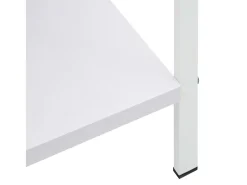 Uggeløse Estantería 4 niveles madera ingeniería blanco 60x27,6x124,5 cm