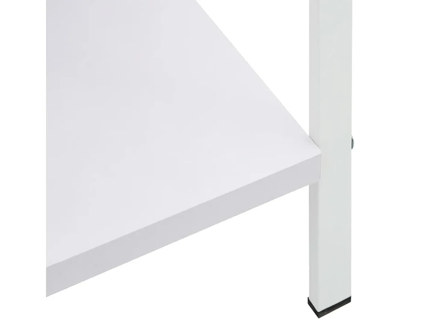 Uggeløse Estantería 4 niveles madera ingeniería blanco 60x27,6x124,5 cm