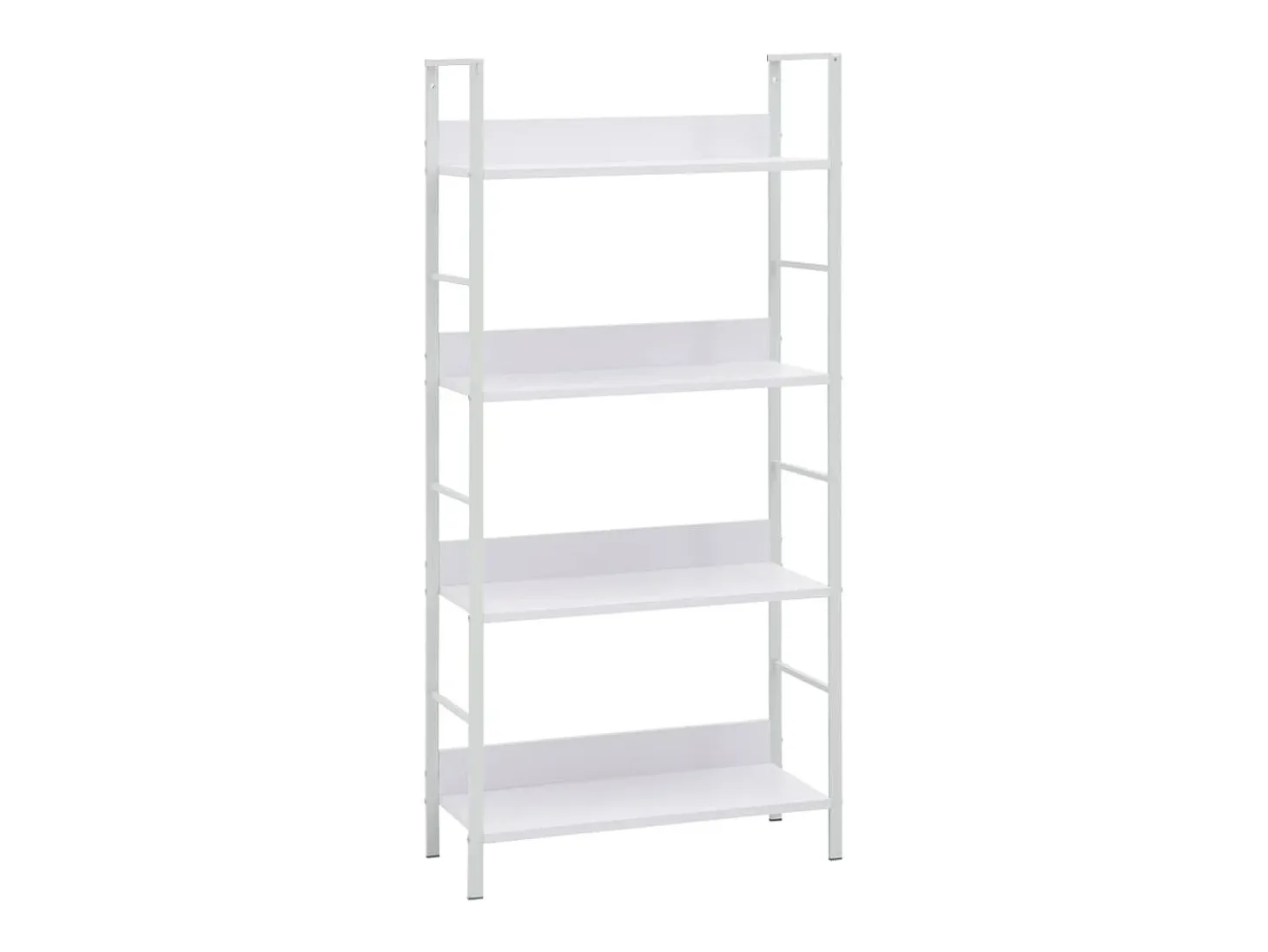 Uggeløse Estantería 4 niveles madera ingeniería blanco 60x27,6x124,5 cm