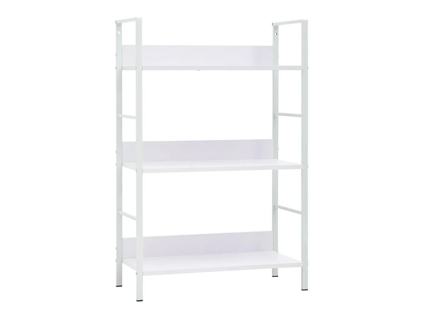 Uggeløse Estantería de 3 niveles madera ingeniería blanco 60x27,6x90,5cm