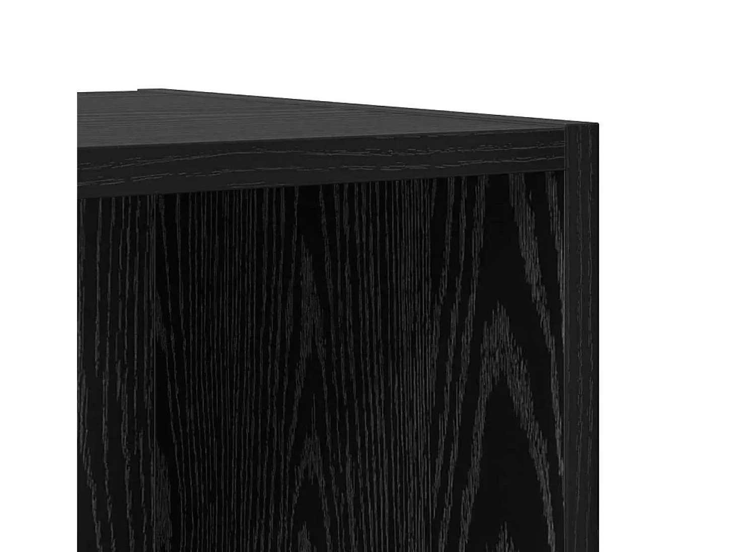 Unidad de pared de roble negro 37 x 37 x 37 cm Madera de ingeniería