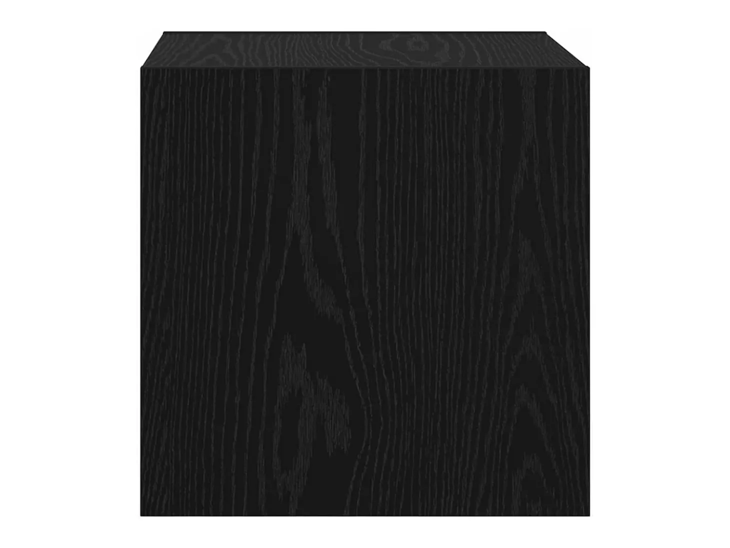 Unidad de pared de roble negro 37 x 37 x 37 cm Madera de ingeniería