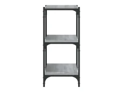 Ventura Estantería contrachapada y acero gris Sonoma 100x33x70,5 cm
