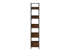 Vero Beach Librería 5 estantes madera ingeniería marrón 100x33x180,5 cm