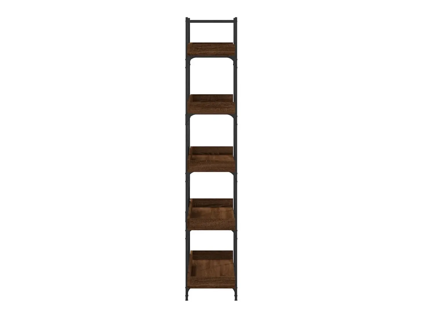 Vero Beach Librería 5 estantes madera ingeniería marrón 100x33x180,5 cm