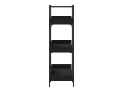 Vero Beach Librería de 3 estantes madera ingeniería negro 100x33x108,5 cm