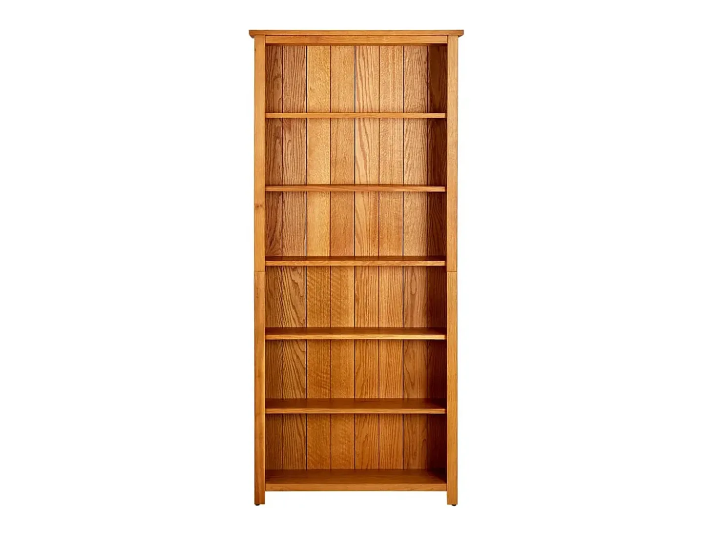 vidaX Estantería de 6 niveles de madera maciza de roble 80x22,5x180 cm