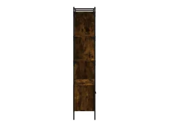 Vilan Estantería con puertas madera roble ahumado 76,5x30x154,5 cm