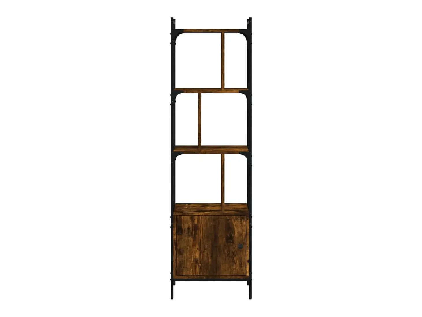 Vilan Estantería con puerta madera roble ahumado 44,5x30x154,5 cm