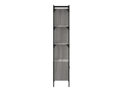Vilan Estantería con puerta madera gris Sonoma 44,5x30x154,5 cm