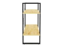 Vista Estantería de 2 niveles madera maciza de pino 80x30x70 cm