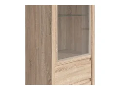 Vitrina 1 puerta 2 cajones Soren Madera