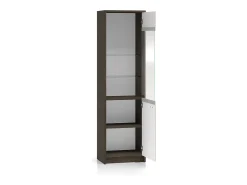 Vitrina 1 puerta Kaius Cachemira y Madera oscura