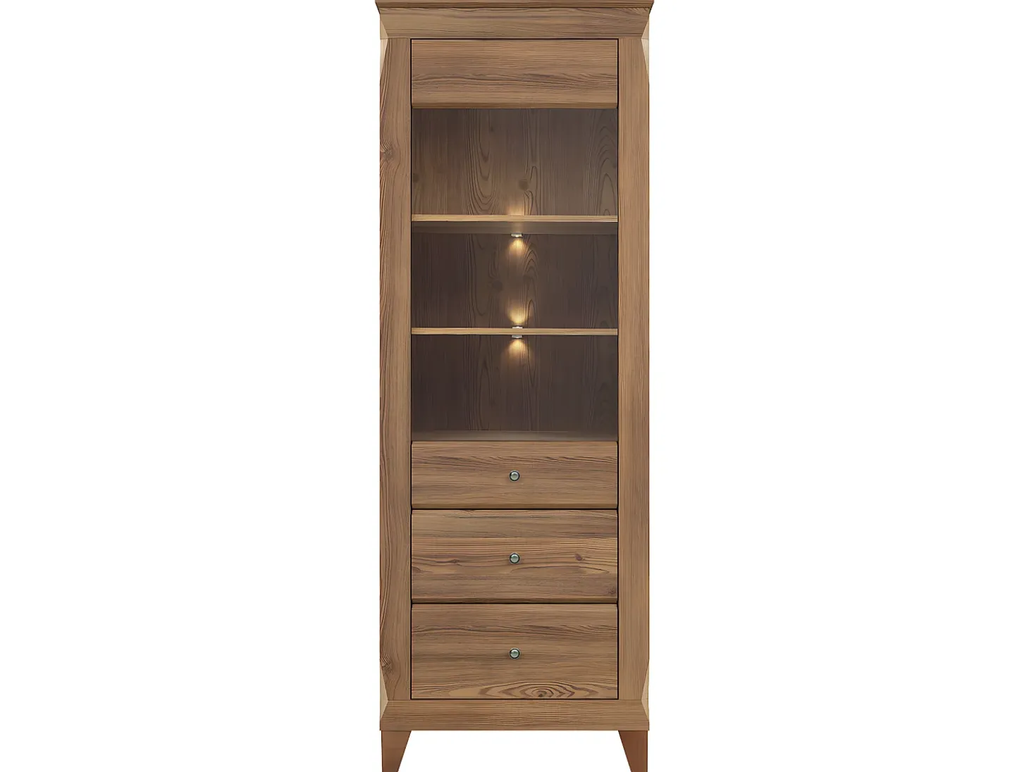 Vitrina 1 puerta Raya Madera
