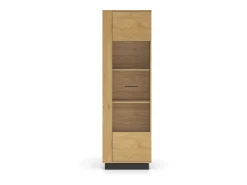 Vitrina 1 puerta Ysia Madera y Negro