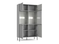 Vitrina 2 Puertas - Colección ISIS color gris