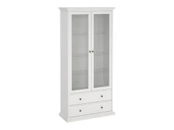 Vitrina 2 puertas acristaladas y 2 cajones L96,2 cm - SOFIA