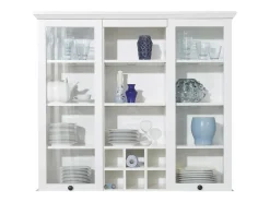 Vitrina 2 puertas en madera MDF blanca Valex