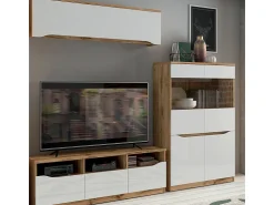 Vitrina 2 puertas June Blanco y Madera